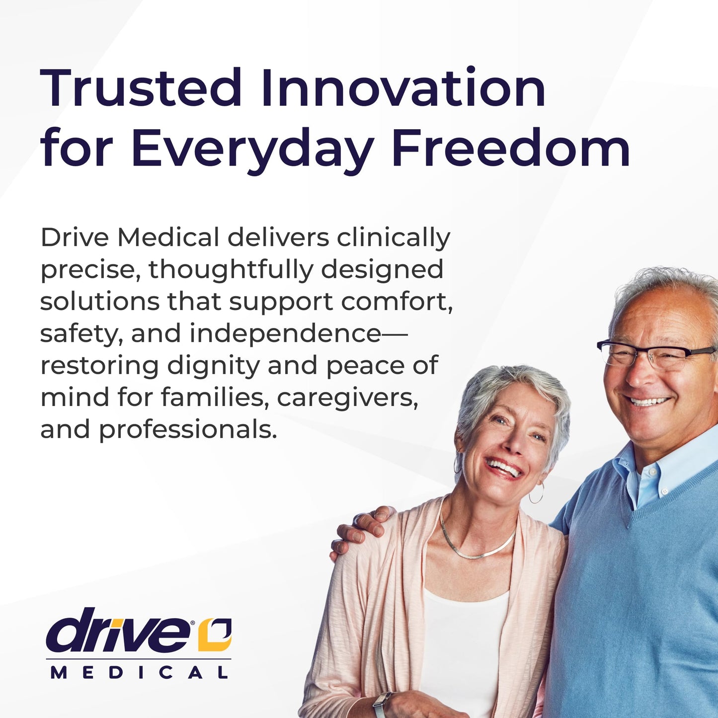 Drive Medical Folding Steel Bedside Commode Chair - Portable 3-in-1 Toilet Solution - Adjustable Height - 7.5 Qt Bucket Included - Durable Powder-Coated Steel Frame - Supports Up To 350 Lb