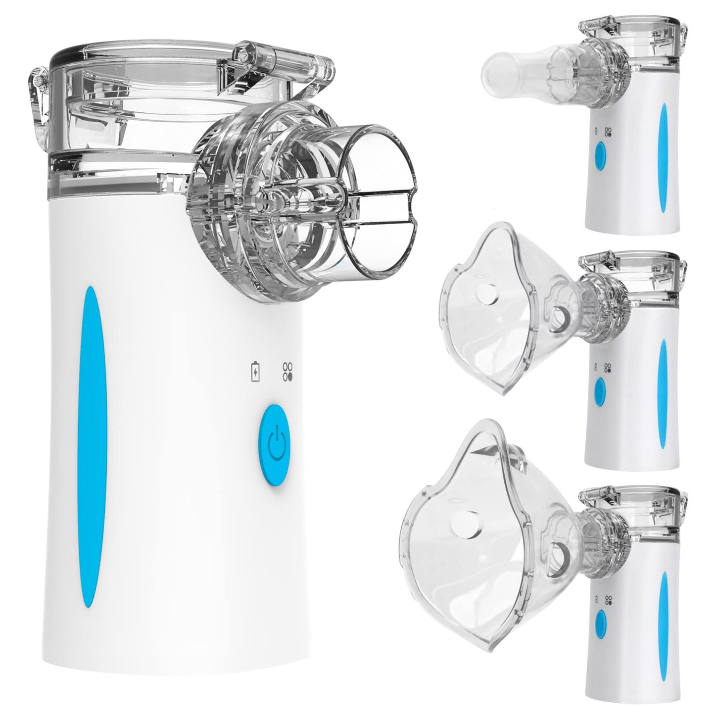 Ultrasonic Nebulizer - Nebulizers, Rechargeable Nebulizer Machine for Adults and Kids, Portable Nebulizer with Two Modes & Self-Cleaning Function for Breathing Problems