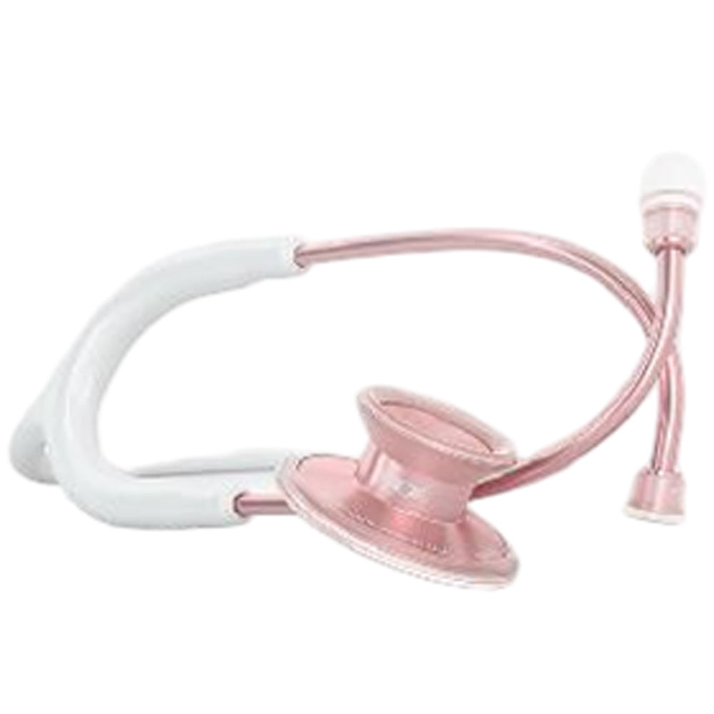 MDF Instruments, Acoustica Lightweight Stethoscope for Doctors, Nurses, Students, Home Health Use, Adult, Dual Head, Black Tube, Black Chestpiece-Headset, MDF747XPBO