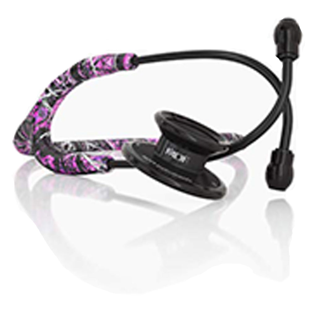 MDF Instruments MD One Premium Stainless Steel Dual Head Stethoscope, Adult, Black Tube, Black Chestpieces-Headset, MDF777BO