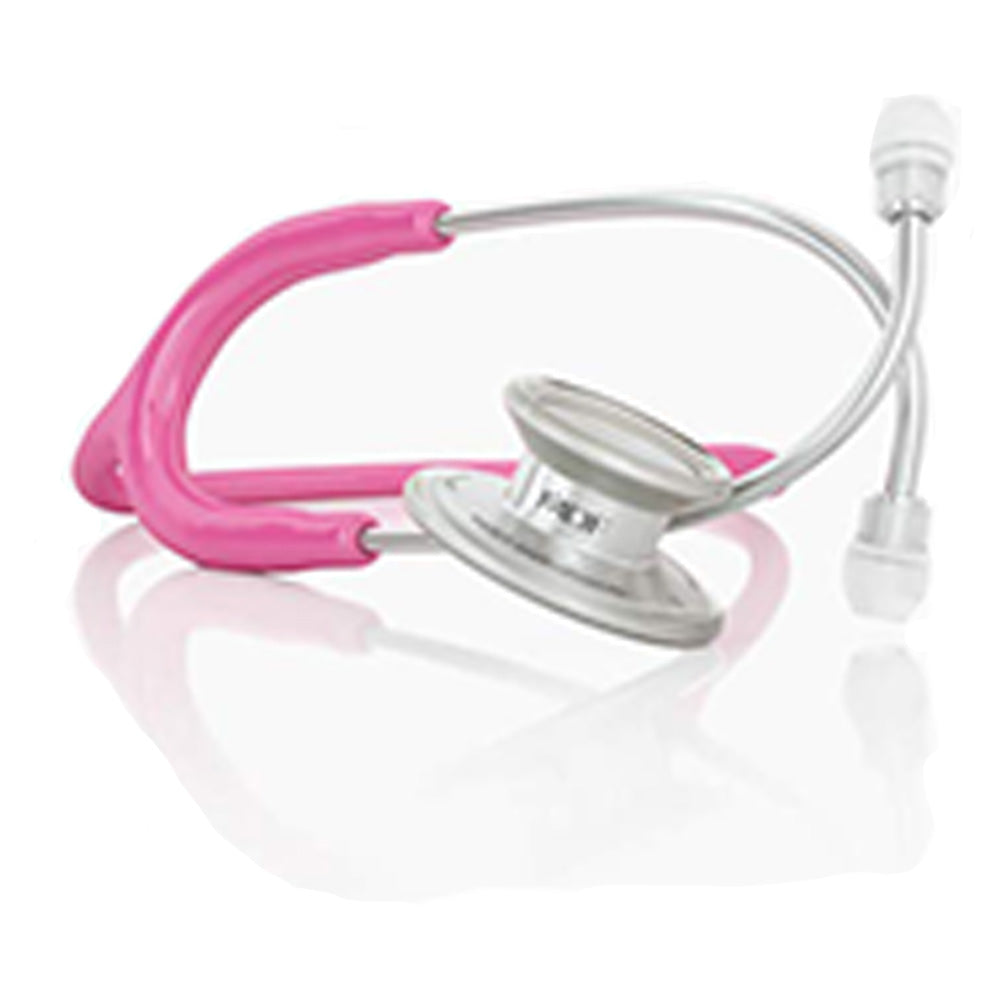 MDF Instruments MD One Premium Stainless Steel Dual Head Stethoscope, Adult, Black Tube, Black Chestpieces-Headset, MDF777BO