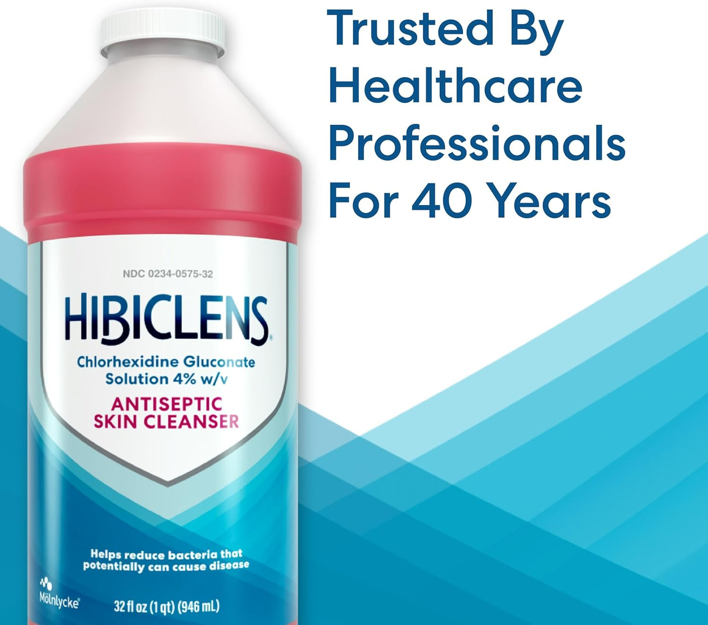 Antimicrobial & Antiseptic Skin Cleanser – 32 oz – Home & Hospital – 4% CHG