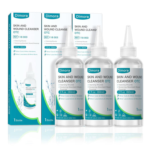 Dimora Portable First Aid Antiseptic Cleaner, Over-the-Counter Antimicrobial Cleaner for Skin and Wounds for Cuts, Abrasions, Lacerations, Burns, Skin Neutral pH