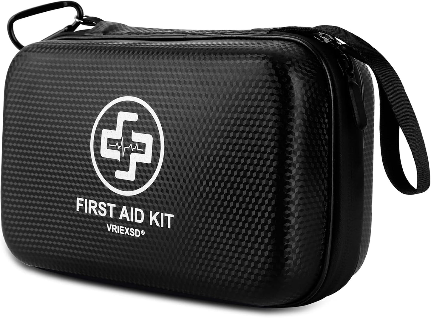 Premium First Aid Kit, 320 Piece Waterproof Hard Shell Eva First Aid Kit for Home, Camping, Cars, Hiking, Travel, Businesses & Outdoor Emergencies - Emergency Medical Kits (Red)