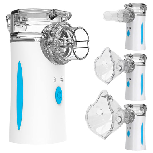 Ultrasonic Nebulizer - Nebulizers, Rechargeable Nebulizer Machine for Adults and Kids, Portable Nebulizer with Two Modes & Self-Cleaning Function for Breathing Problems