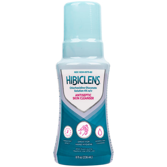 Hibiclens Antimicrobial & Antiseptic Soap & Skin Cleanser - 8 oz with Foam Pump - for Home & Hospital - 4% CHG