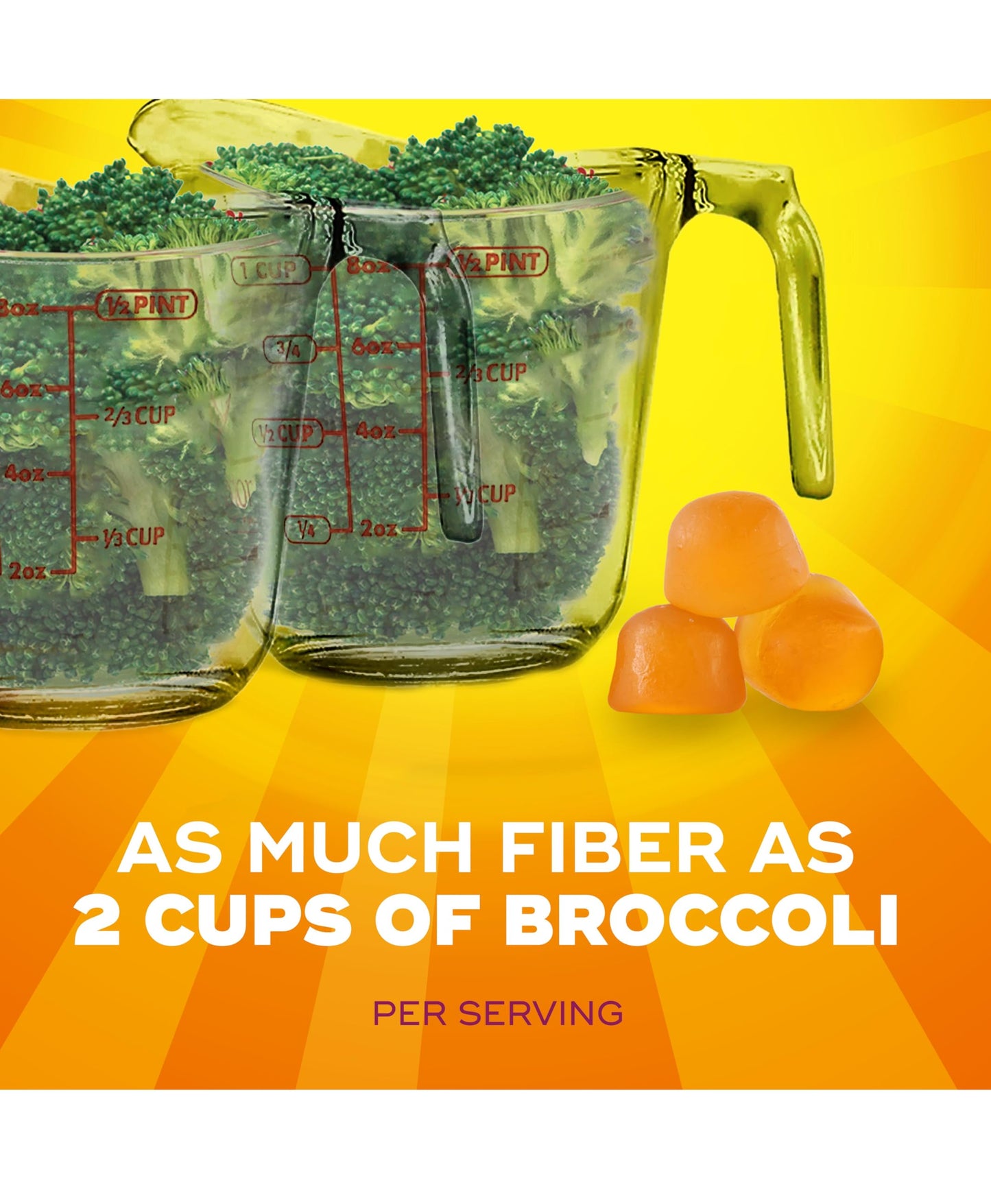 Metamucil Fiber Gummies for Adults, No Sugar Added Orange Flavor, 5g Prebiotic Plant Based Fiber Supplement Blend, 120 Count