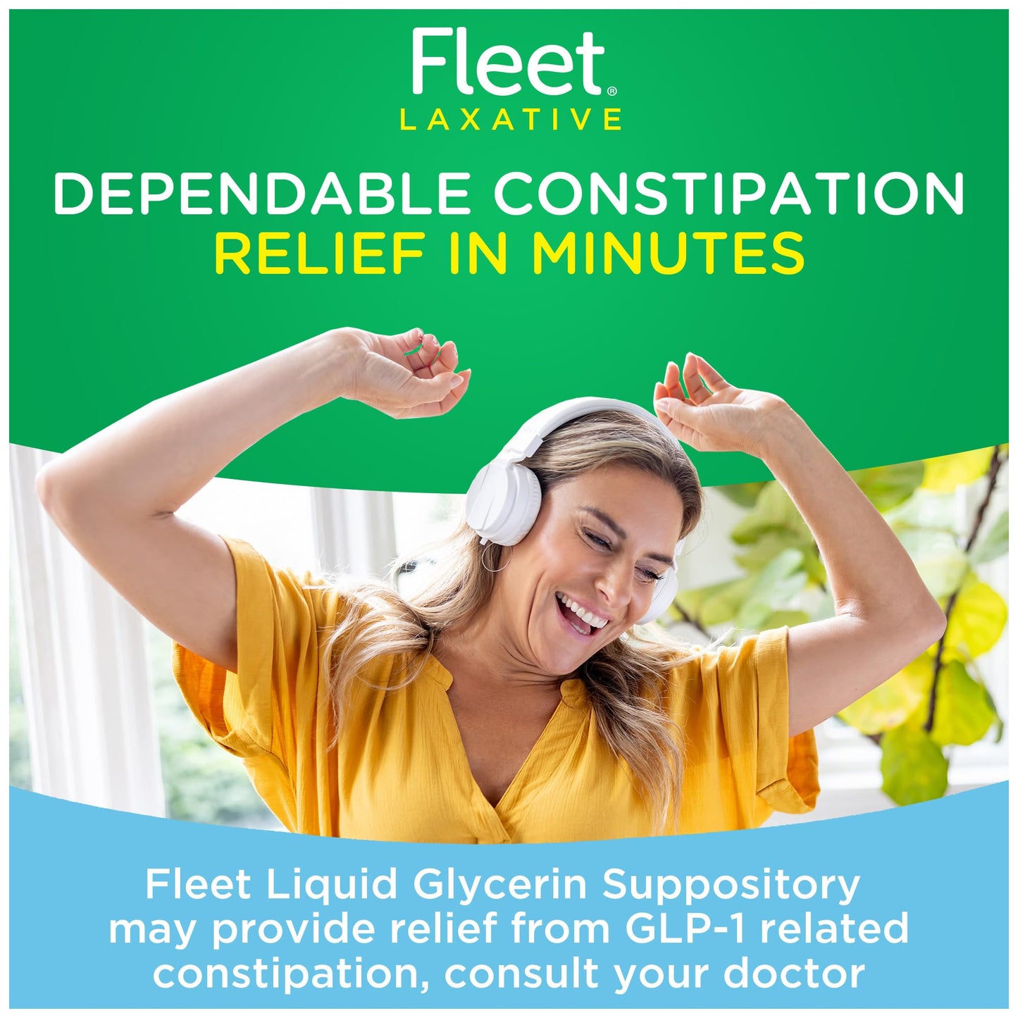 Fleet Liquid Glycerin Suppositories for Constipation Relief, Fast and Effective Stimulant-Free Laxative, 4 Bottles per Pack, 7.5 mL Each, Pack of 3