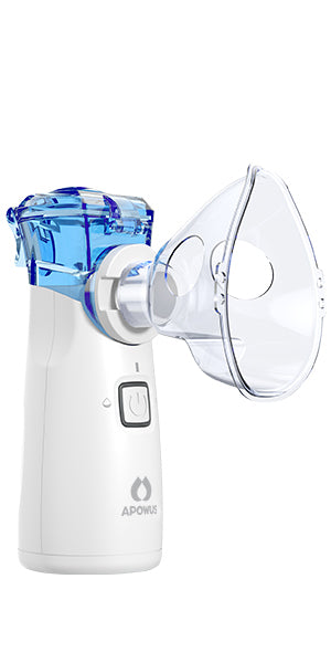 Portable Nebulizer - Nebulizer Machine for Adults and Kids Travel and Household Use, Handheld Mesh Nebulizer for Breathing Problems APOWUS.
