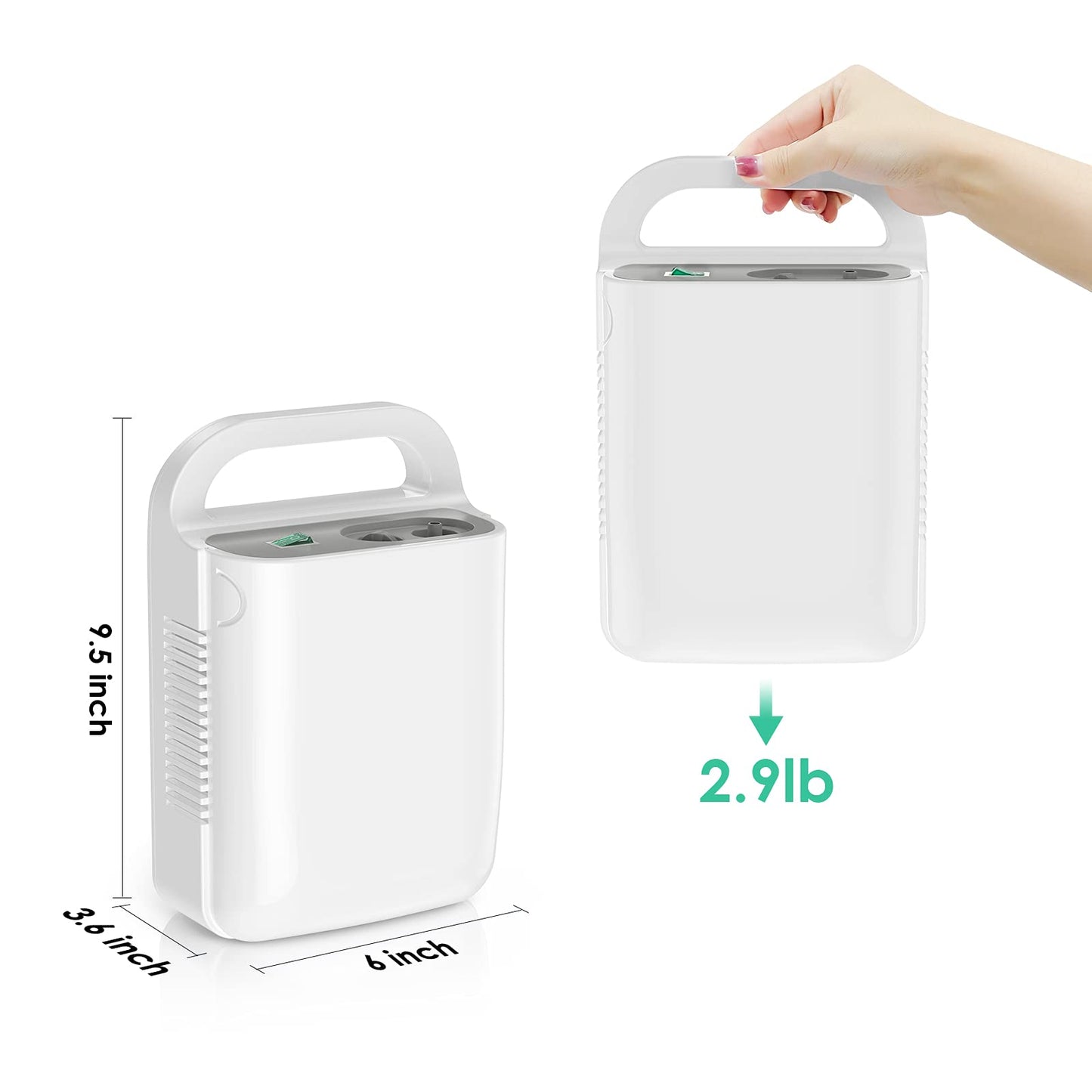 Nebulizer Machine for Adults & Kids - Portable Nebulizer Machine for Breathing with Mouthpiece and Mask, Desktop Compressor Nebulizer & Jet Nebulizers for Home Use Hailie Sensor NF0106