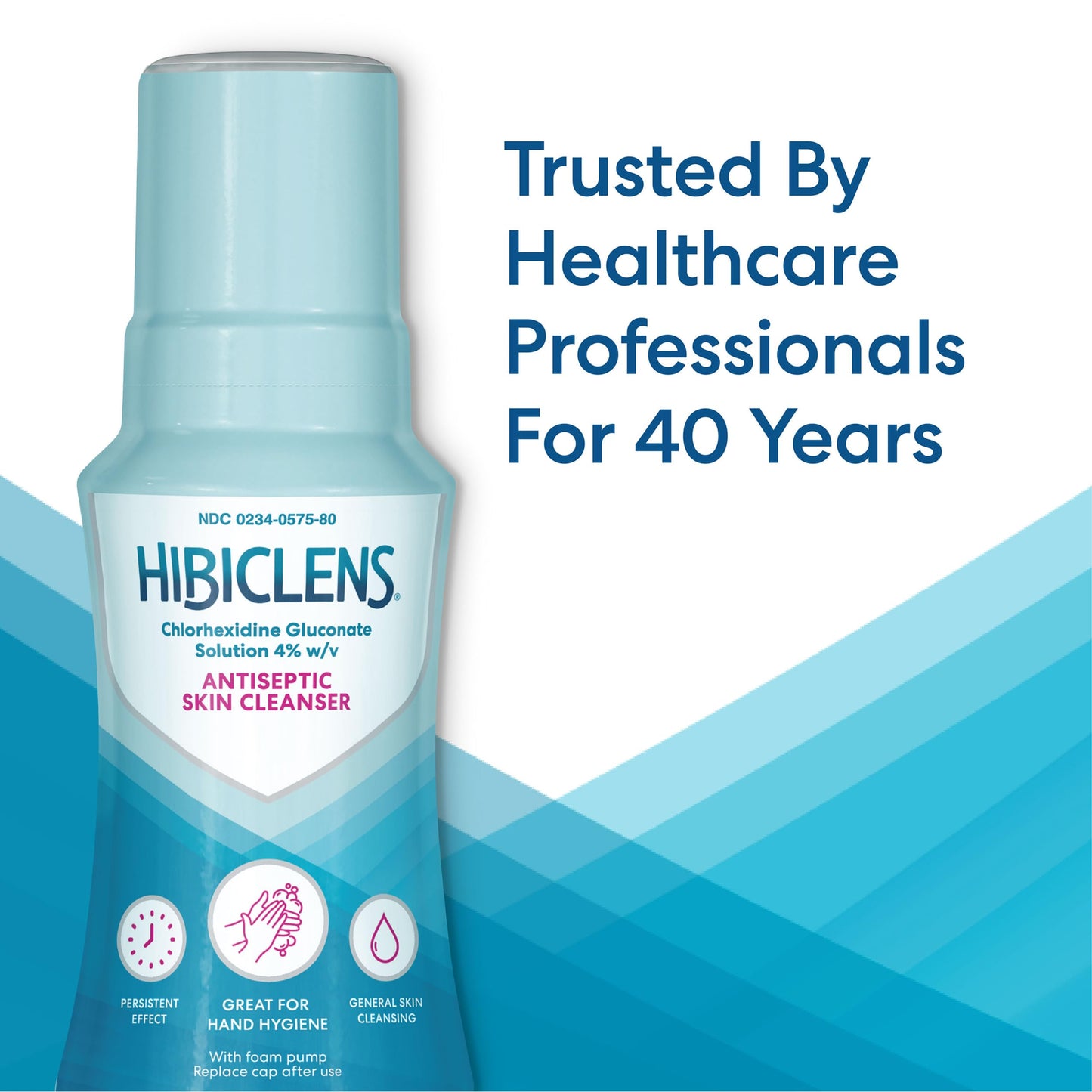 Hibiclens Antimicrobial & Antiseptic Soap & Skin Cleanser - 8 oz with Foam Pump - for Home & Hospital - 4% CHG