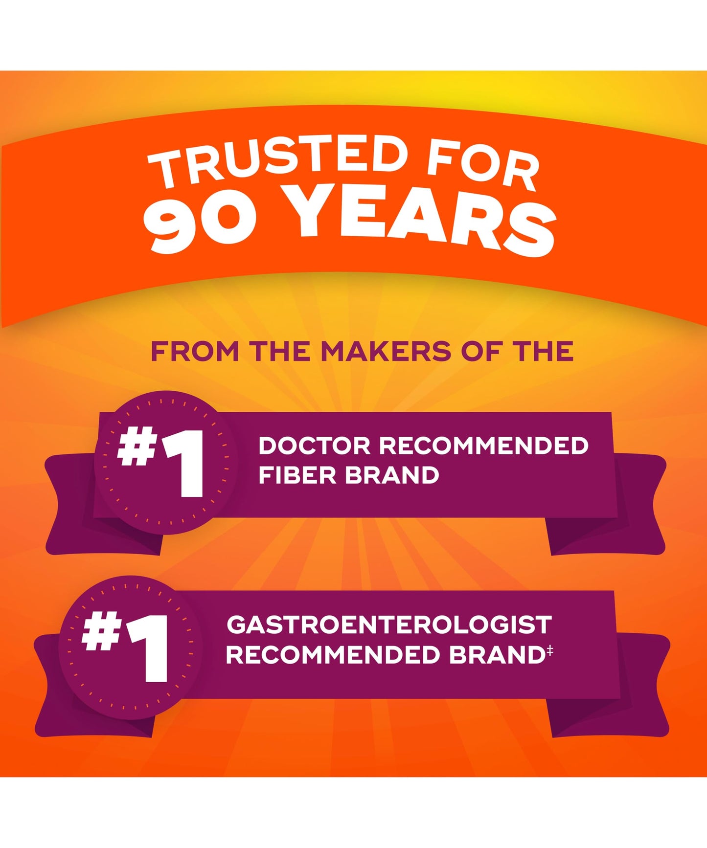 Metamucil Fiber Gummies for Adults, No Sugar Added Orange Flavor, 5g Prebiotic Plant Based Fiber Supplement Blend, 120 Count