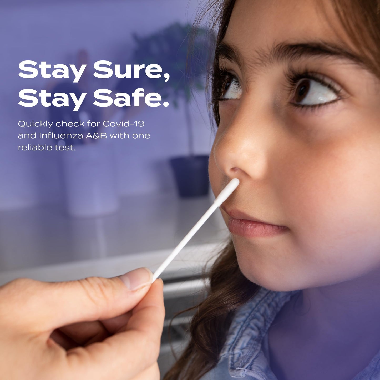 SpeedySwab COVID-19 and Flu A&B, Antigen Rapid Combo Test, Results in 15 Minutes, FDA Authorized, 3-in-1 Flu + Covid Test Kit at Home, Easy to Use Nasal Swab for Home (2 Pack)