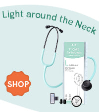 FriCARE Dual Head Stethoscope - Stethoscopes for Nurses, Medical Nursing Students, Paramedics/EMT/LVN/VNA Backup Estetoscopio, Smooth Emerald Green Tube, Stainless Steel Chestpiece