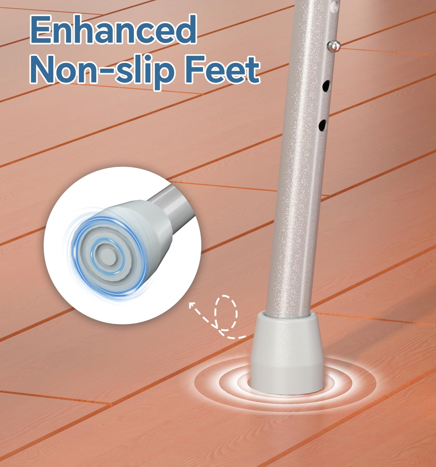 3-in-1 Bedside Commode Chair with Sturdy Dual-Crossbar Support Construction, Stable Portable Commode Toilet with 7.5Qt Potty Bucket, 350 Lbs Bedside Commodes for Seniors, Silver