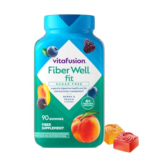 Vitafusion Fiber Well Gummy Vitamins, 90 Count (Packaging May Vary)