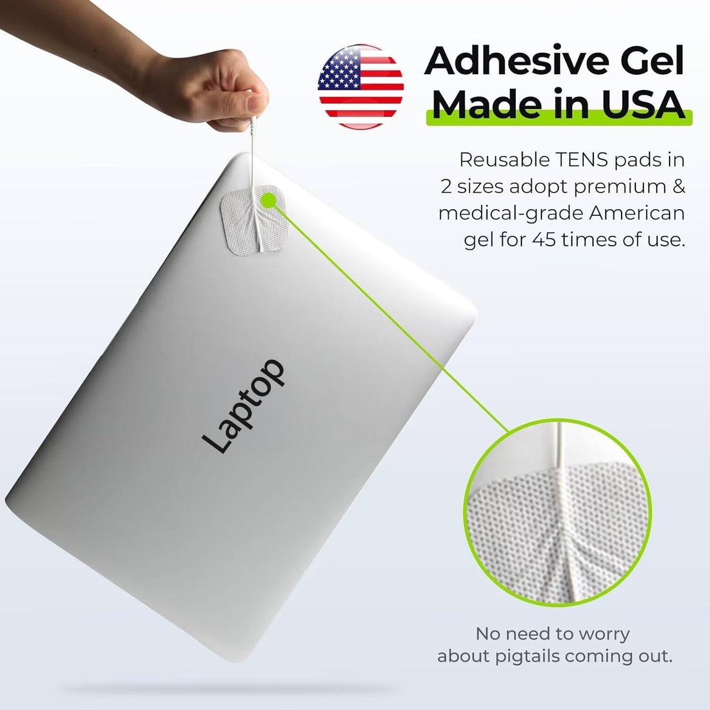 3-in-1 TENS Unit Muscle Stimulator, EMS Massage Machine with 40 Intensities for Gradual Shoulder, Sciatica, Back Pain Relief, 24 Modes Rechargeable Electronic Pulse Massager with 12 TENS Pads